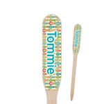 Fun Easter Bunnies Paddle Wooden Food Picks - Single Sided (Personalized)
