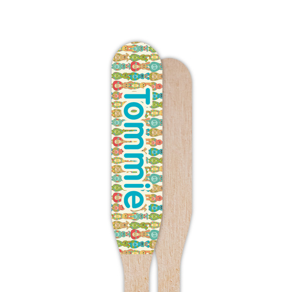 Fun Easter Bunnies Wooden Food Pick - Paddle - Single Sided - Front & Back