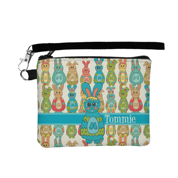 Custom Fun Easter Bunnies Wristlet ID Case w/ Name or Text