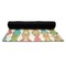 Fun Easter Bunnies Yoga Mat Rolled up Black Rubber Backing