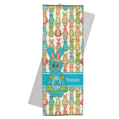 Fun Easter Bunnies Yoga Mat Towel (Personalized)