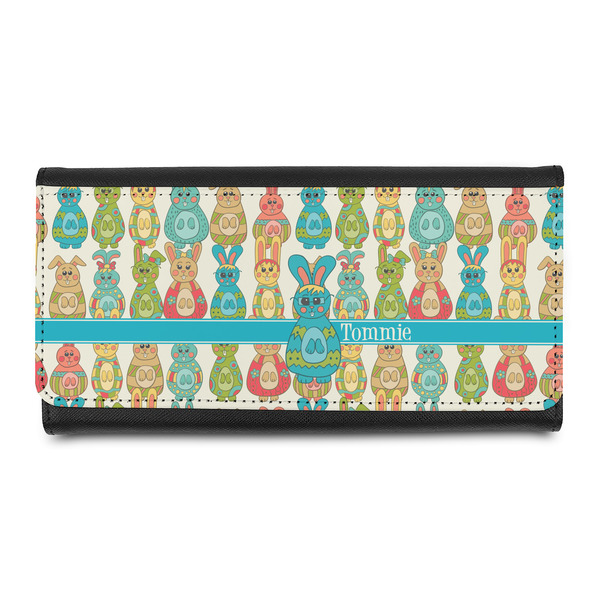 Custom Fun Easter Bunnies Leatherette Ladies Wallet (Personalized)