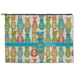 Fun Easter Bunnies Zipper Pouch - Large - 12.5"x8.5" (Personalized)