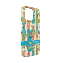 Fun Easter Bunnies iPhone Case - Plastic - iPhone 13 Mini (Personalized)