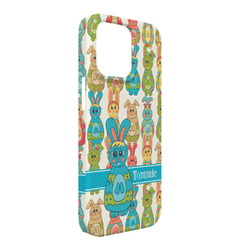 Fun Easter Bunnies iPhone Case - Plastic - iPhone 13 Pro Max (Personalized)