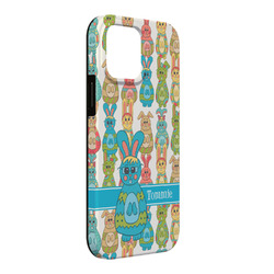 Fun Easter Bunnies iPhone Case - Rubber Lined - iPhone 13 Pro Max (Personalized)