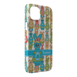 Fun Easter Bunnies iPhone Case - Plastic - iPhone 14 Plus (Personalized)