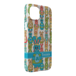 Fun Easter Bunnies iPhone Case - Plastic - iPhone 14 Pro Max (Personalized)