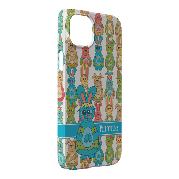 Custom Fun Easter Bunnies iPhone Case - Plastic - iPhone 14 Pro Max (Personalized)