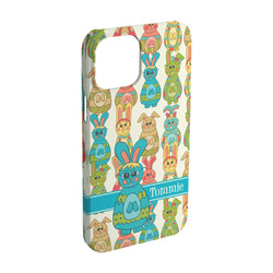 Fun Easter Bunnies iPhone Case - Plastic - iPhone 15 Pro (Personalized)