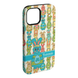 Fun Easter Bunnies iPhone Case - Rubber Lined (Personalized)