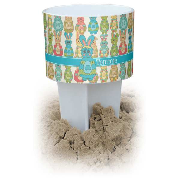 Custom Fun Easter Bunnies Beach Spiker Drink Holder (Personalized)