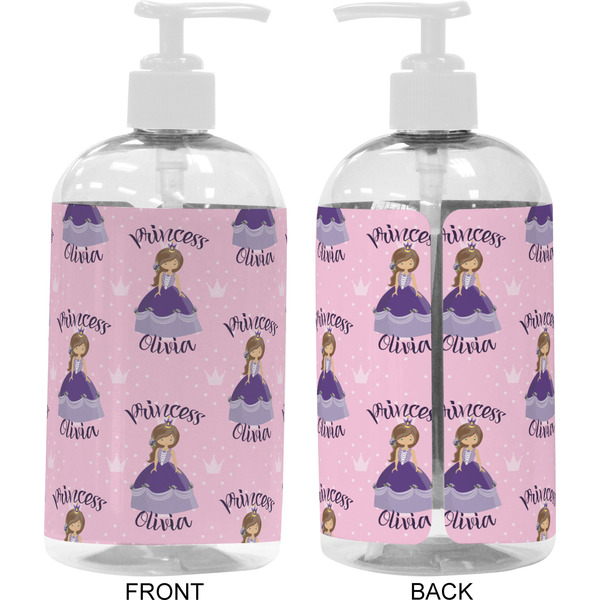Custom Princess 16 oz Plastic Liquid Dispenser- Approval- White