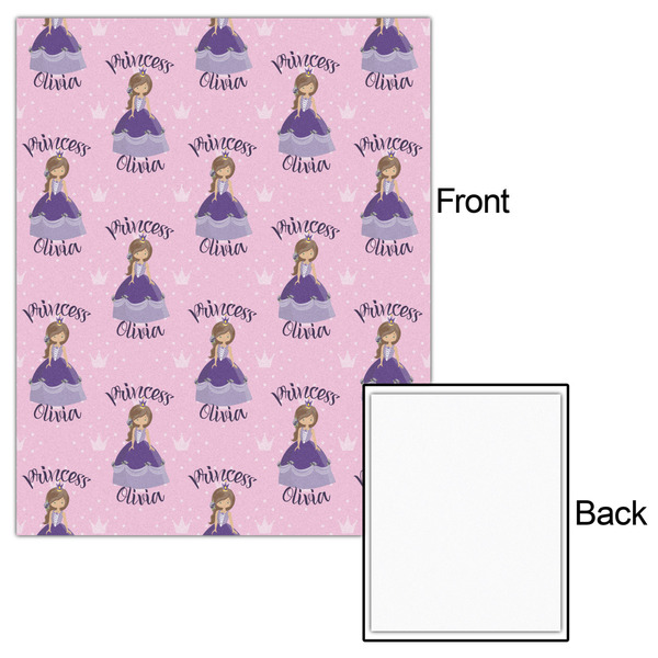 Custom Princess 16x20 - Matte Poster - Front & Back