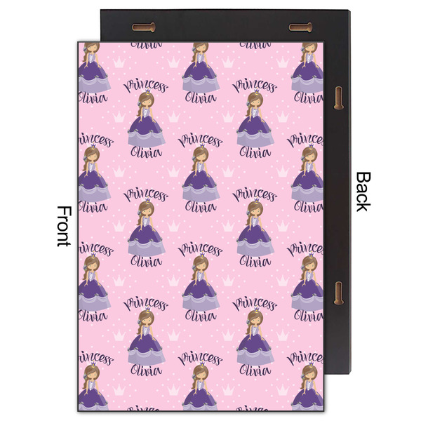 Custom Princess 20x30 Wood Print - Front & Back View