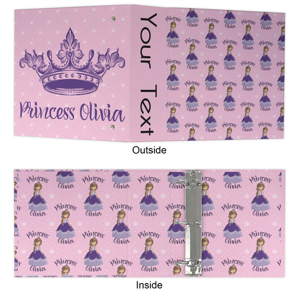 Custom Princess 3 Ring Binders - Full Wrap - 3" - APPROVAL