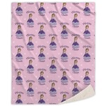 Custom Princess Sherpa Throw Blanket (Personalized)