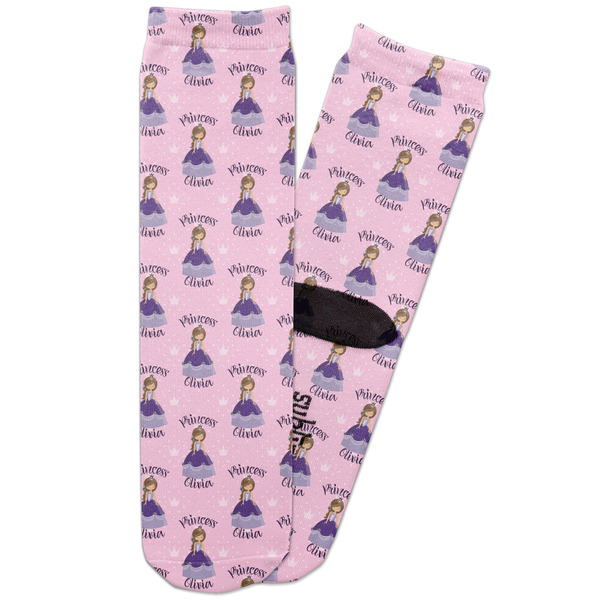 Custom Custom Princess Adult Crew Socks (Personalized)