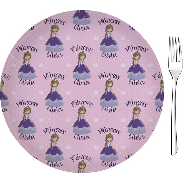 Custom Custom Princess Glass Appetizer / Dessert Plate 8" (Personalized)