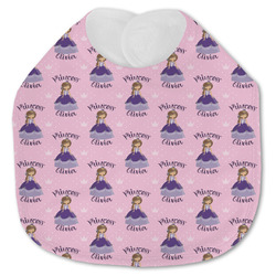 Custom Princess Jersey Knit Baby Bib w/ Name All Over