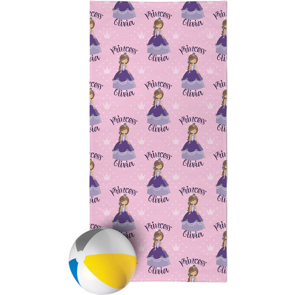 Custom Custom Princess Beach Towel (Personalized)