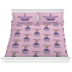 Custom Princess Comforter Set - King (Personalized)