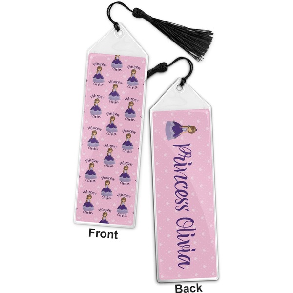 Custom Princess Bookmark with tassel - Front and Back