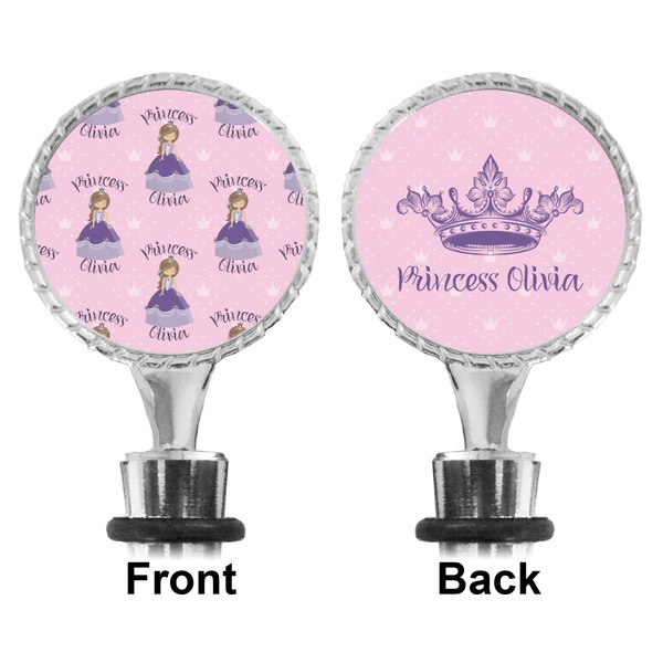 Custom Princess Bottle Stopper - Front and Back