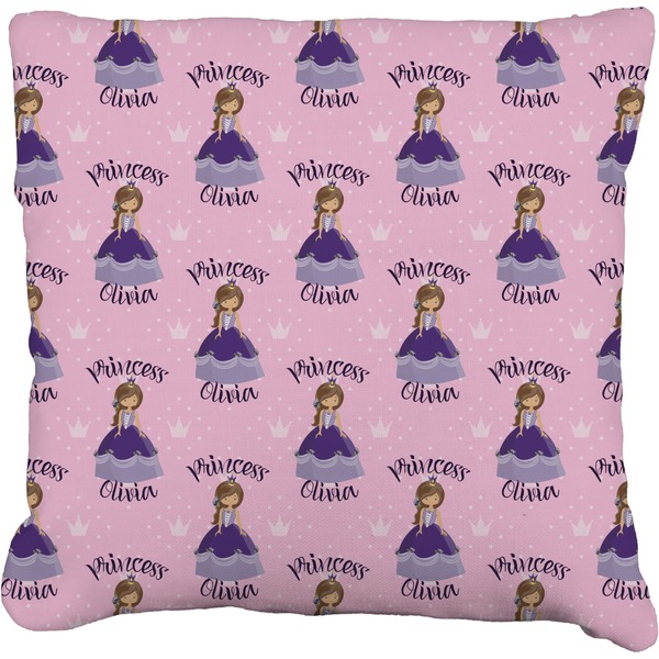 Custom Custom Princess Faux-Linen Throw Pillow 16" (Personalized)