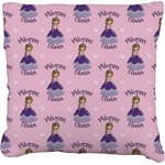 Custom Princess Faux-Linen Throw Pillow 18" (Personalized)