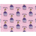 Custom Princess Woven Fabric Placemat - Twill w/ Name All Over