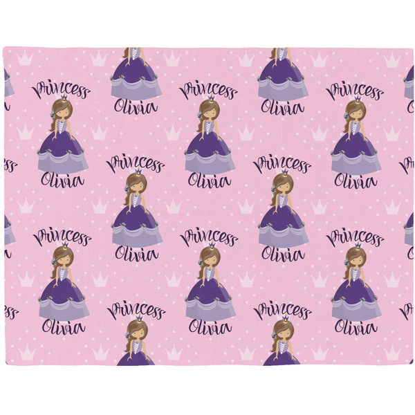 Custom Custom Princess Woven Fabric Placemat - Twill w/ Name All Over