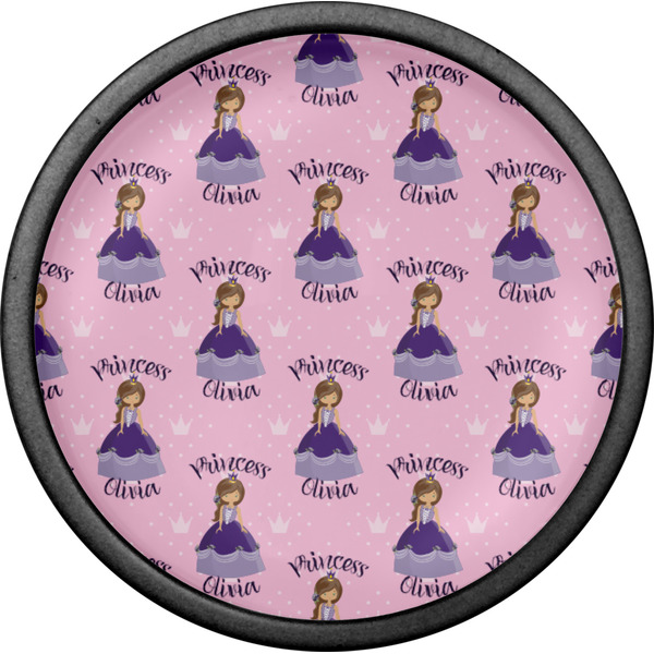 Custom Princess Cabinet Knob - Black - Front