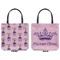 Custom Princess Canvas Tote - Front and Back