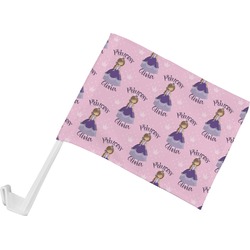 Custom Princess Car Flag - Small w/ Name All Over