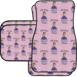 Custom Princess Car Floor Mats Set - 2 Front & 2 Back (Personalized)