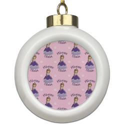 Custom Princess Ceramic Ball Ornament (Personalized)