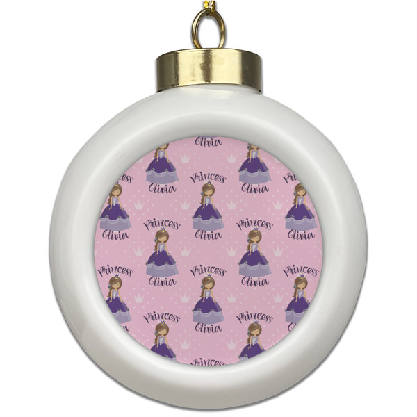 Custom Custom Princess Ceramic Ball Ornament (Personalized)