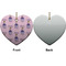 Custom Princess Ceramic Flat Ornament - Heart Front & Back (APPROVAL)
