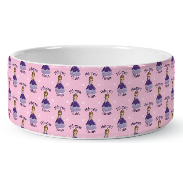 Custom Custom Princess Ceramic Dog Bowl (Personalized)