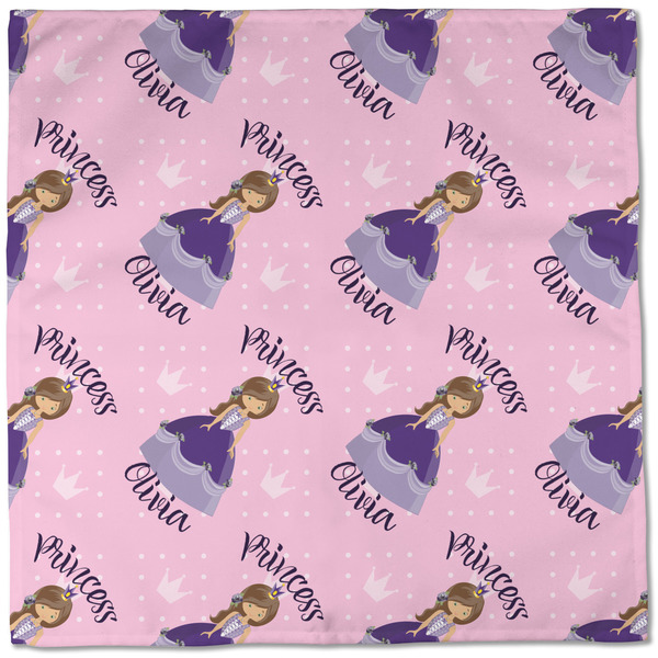 Custom Princess Cloth Napkins - Personalized Dinner (Full Open)