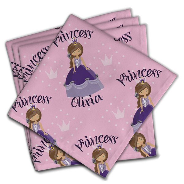 Custom Custom Princess Cloth Napkins (Set of 4) (Personalized)