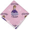 Custom Princess Cloth Napkins - Personalized Lunch (Folded Four Corners)