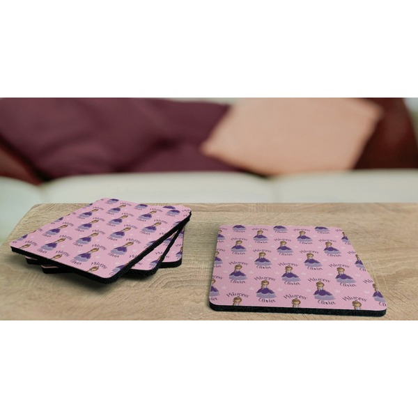 Custom Princess Coaster Rubber Back - On Coffee Table