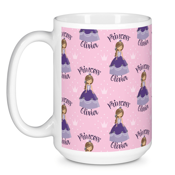 Custom Princess Coffee Mug - 15 oz - White