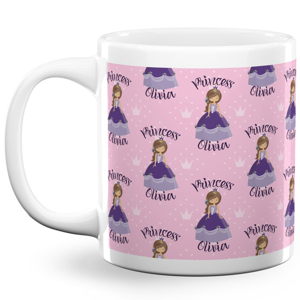 Custom Princess Coffee Mug - 20 oz - White
