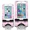 Custom Princess Compare Phone Stand Sizes - with iPhones