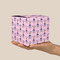 Custom Princess Cube Favor Gift Box - On Hand - Scale View
