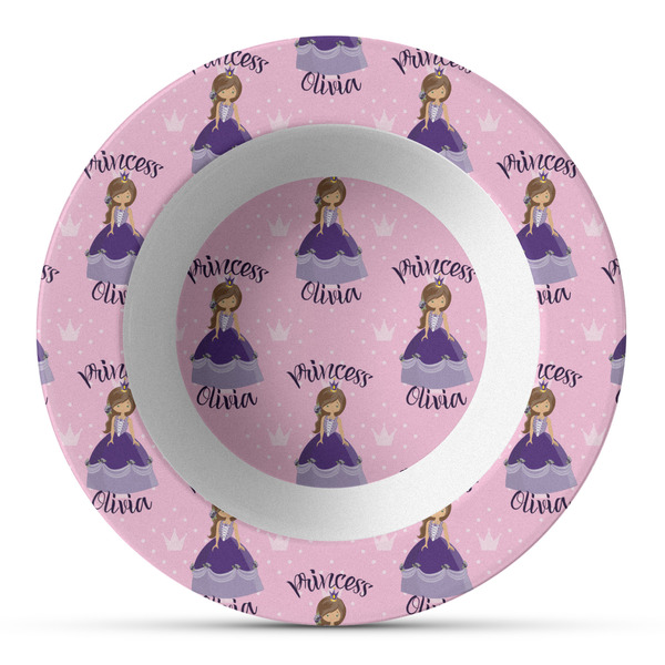 Custom Custom Princess Plastic Bowl - Microwave Safe - Composite Polymer (Personalized)