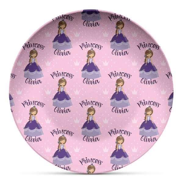 Custom Custom Princess Microwave Safe Plastic Plate - Composite Polymer (Personalized)